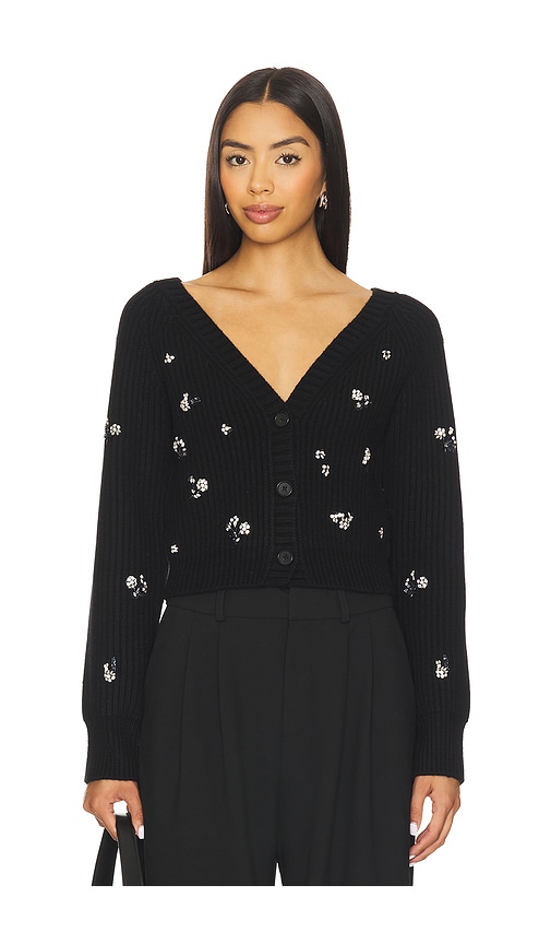 Simkhai Novah Cropped Cardigan In Black