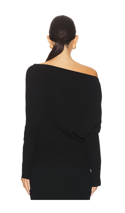  Simkhai Schulterfreier Sweater Mit Drapierungen Lavina In Black. Größe Xs. Also In S, M. 