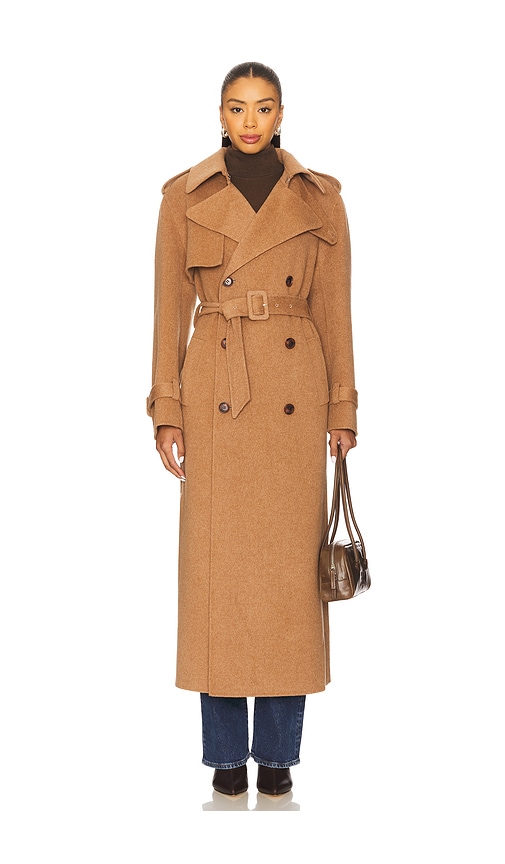 ジャケット・アウター Lil Ambition Belted Long Coat BROWN Lil Ambition Belted Long Coat