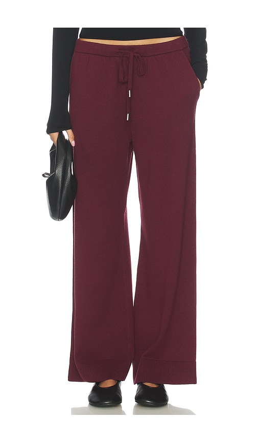 Simkhai Travel Pant In Burgundy