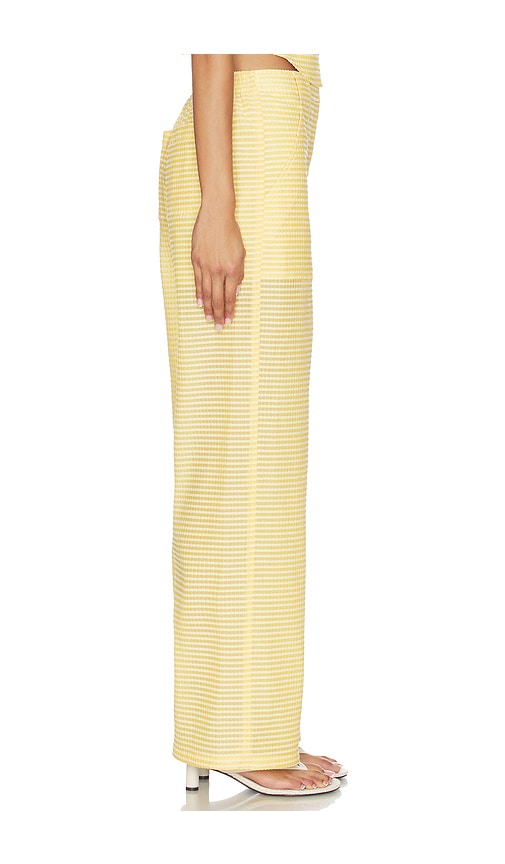  Simkhai Hose Shepard Wide Leg In Yellow. Größe 00. Also In 0, 2, 10, 12. 