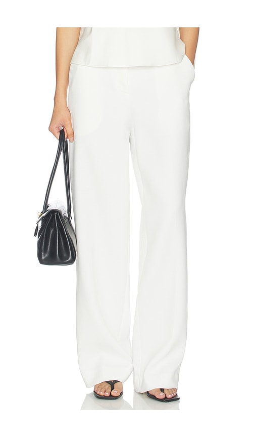 SIMKHAI Kaia Straight Leg Pant in Ivory. - size 0 (also in 10, 2, 4, 6, 8)