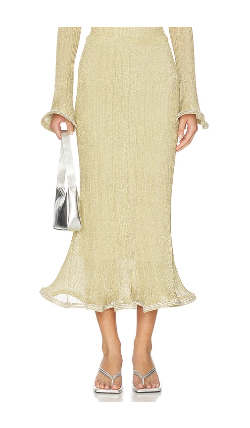 Simkhai Brighton Midi Skirt In Neutral