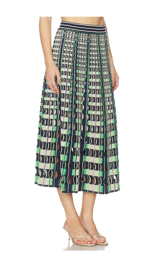 Simkhai Drue Openwork Midi Skirt In Multi