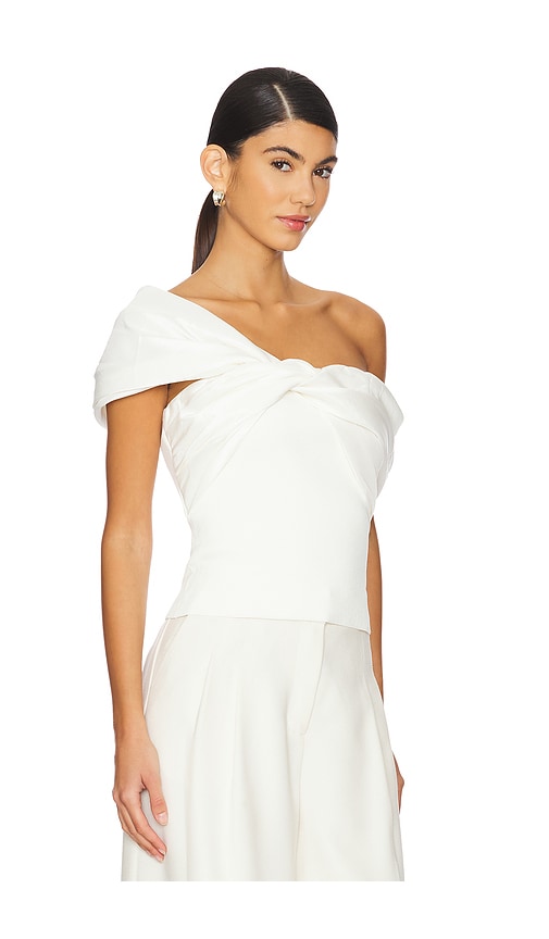 Shop Simkhai Celiana Knit Combo Top In Ivory