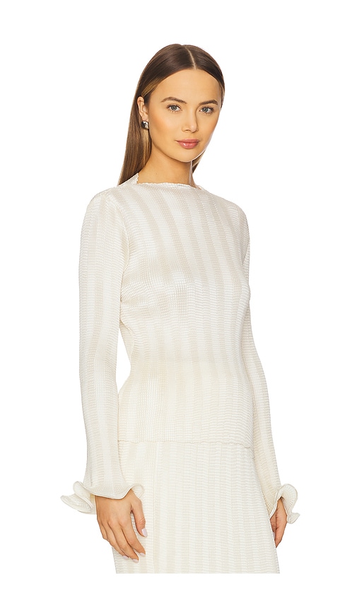 Simkhai Carys Mock Neck Top In 象牙白