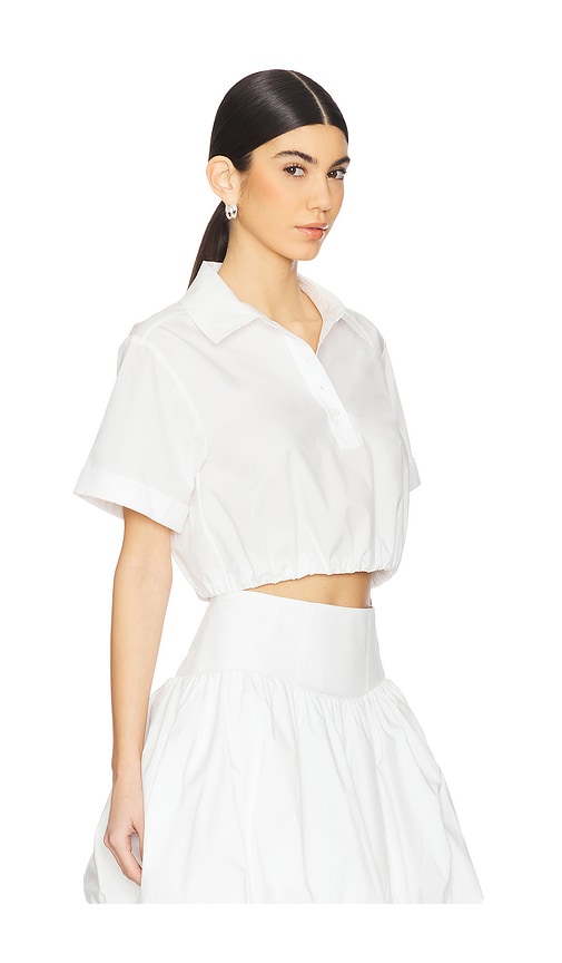 Simkhai Nicky Cropped Top In White