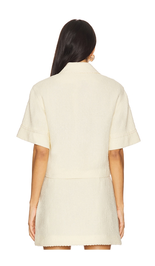  Simkhai Kurzarmbluse Mit Knopfverschluss Khloe In Ivory. Größe Xs. Also In S, M, L. 