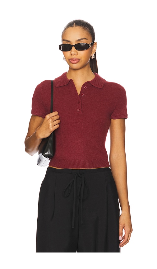 Twila Polo Top in Red. - size L (also in M, S, XS) - SIMKHAI - Modalova