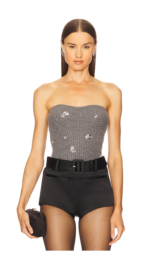 Simkhai Waverlie Tube Top In Gray