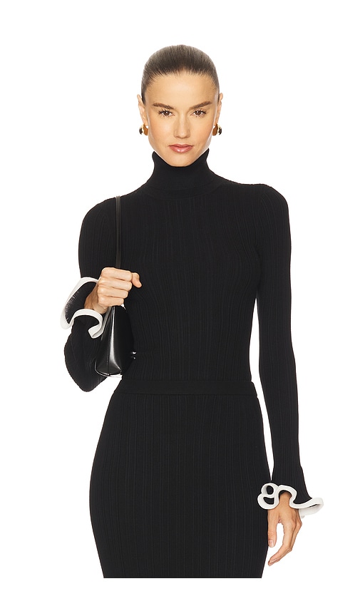 SIMKHAI Lola Turtleneck in Black