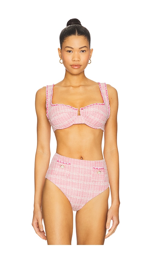 Klara Balconette Bikini Top in Pink. - size XS (also in L, M, S)
