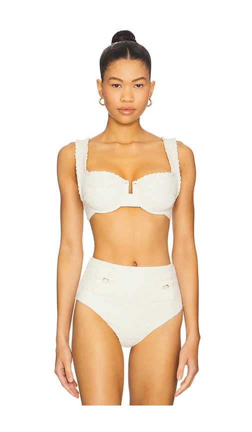 Klara Balconette Bikini Top in Ivory. - size XS (also in L, S)