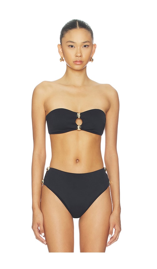 Simkhai Nicola Bandeau Bikini Top In Black