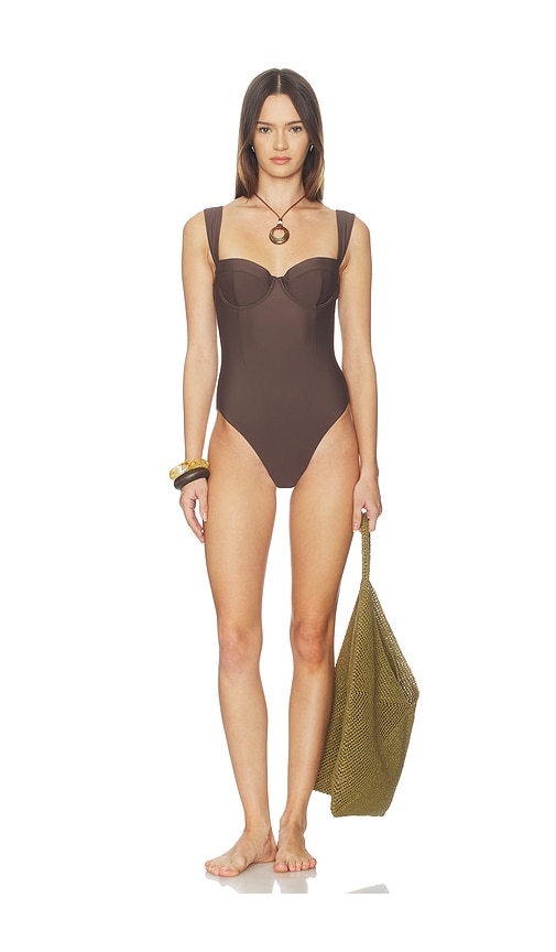 SIMKHAI Kyle Bustier One Piece Swimsuit