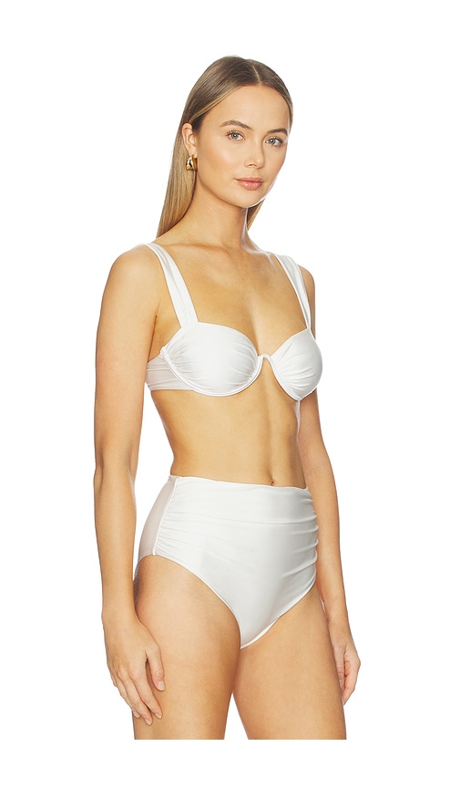 Simkhai Anniston Bikini Top In White
