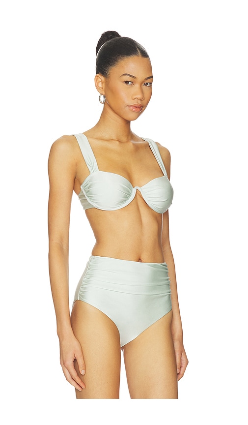 Simkhai Anniston Bikini Top In Blue