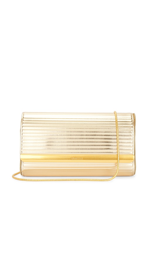 Shop Simkhai Rolo Clutch In Gold