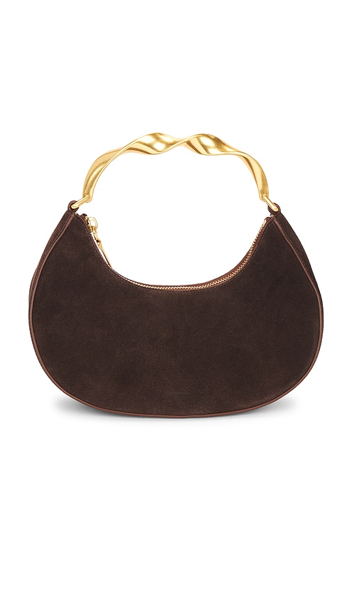 Simkhai Nixi Twist Handle Bag In Brown