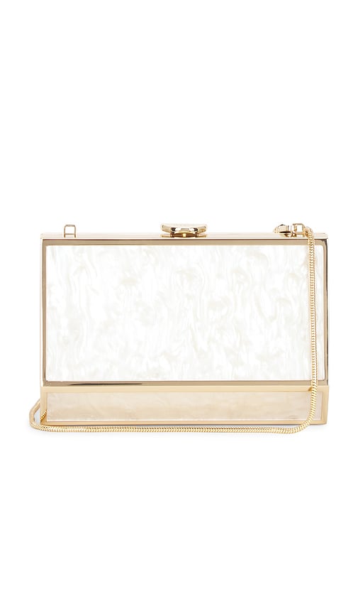 SIMKHAI Maddox Clutch in Ivory.