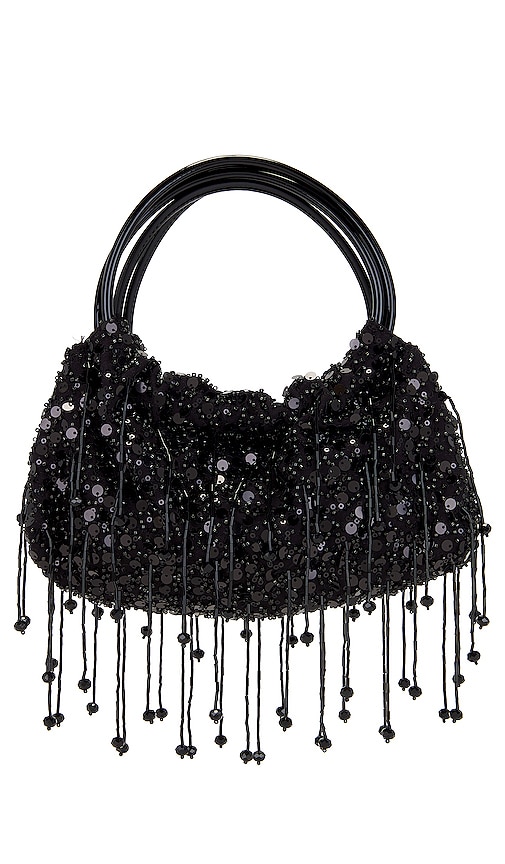 SIMKHAI Ellerie Sequin Mini Bag in Black
