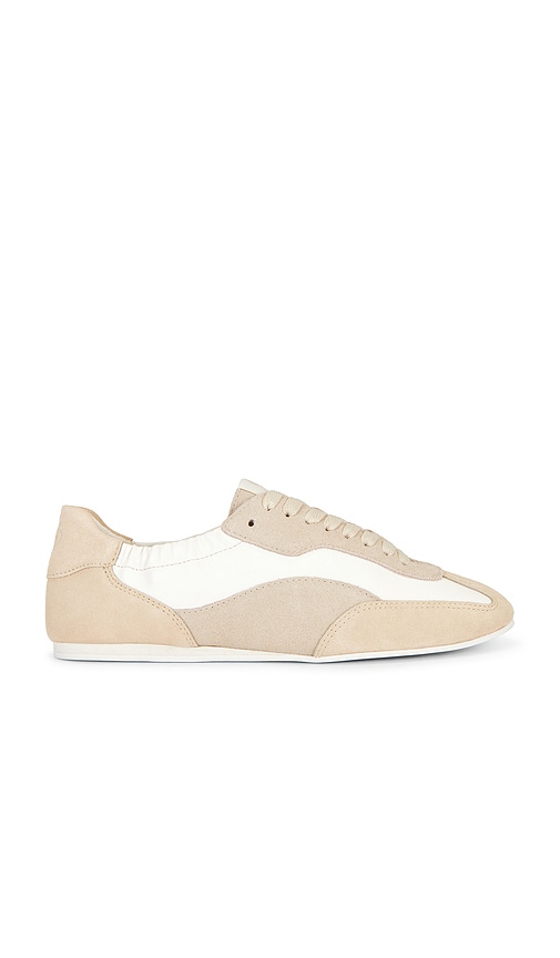 SIMKHAI Georgie Elasticized Leather Combo Sneaker