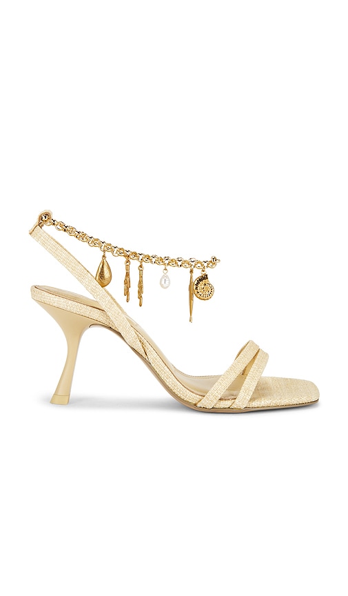 SIMKHAI Caspian Raffia Strappy Heel