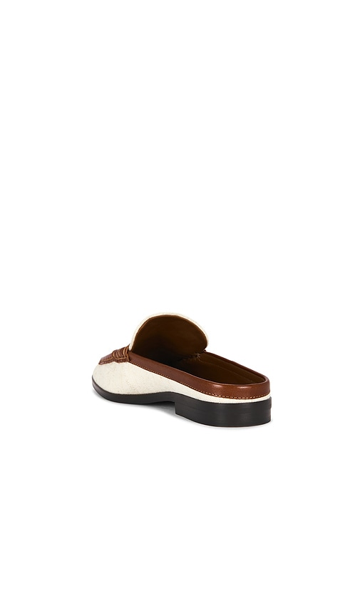 Simkhai Dean Canvas Combo Loafer Mules Natural Saddle In Multi