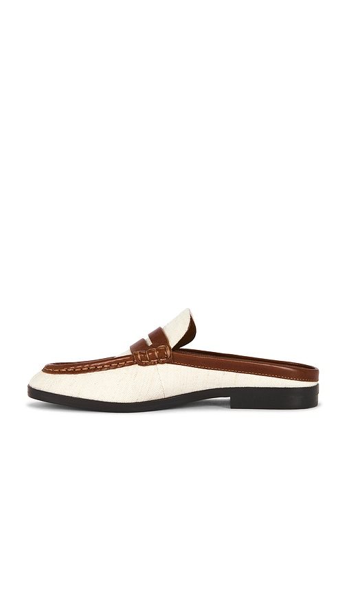 Simkhai Dean Canvas Combo Loafer Mules Natural Saddle In Multi