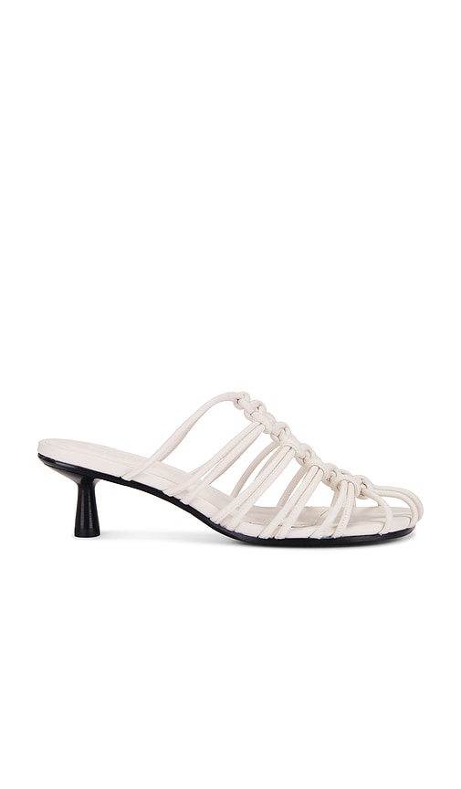 Shop Simkhai Braided Mid Heel In Alabaster