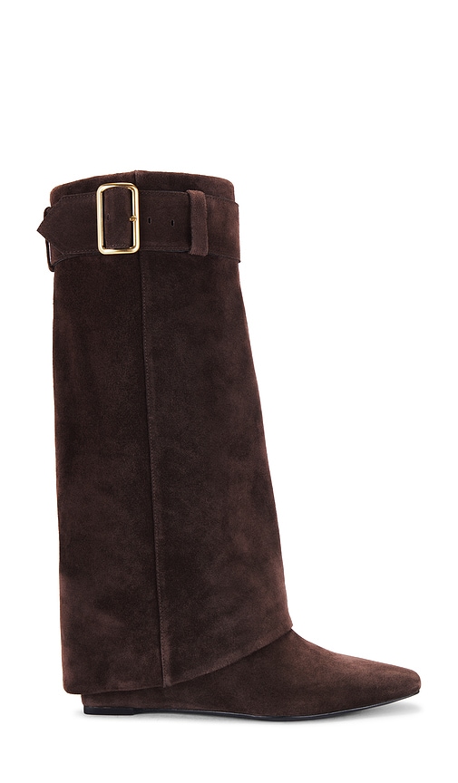 Shop Simkhai Frejya Suede Boot In Brown