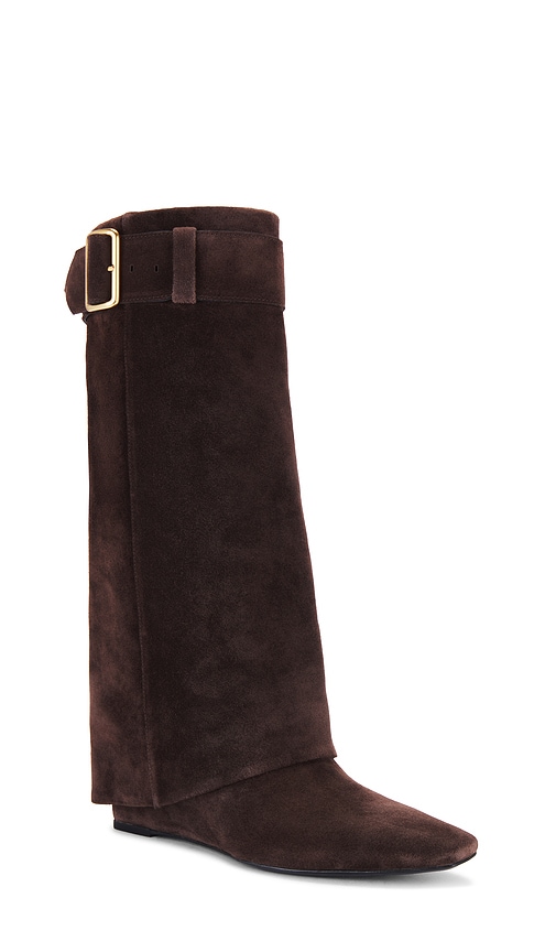 Shop Simkhai Frejya Suede Boot In Brown