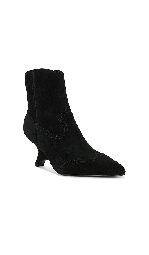 Simkhai Shadow Suede Western Ankle Boots Black In Multi