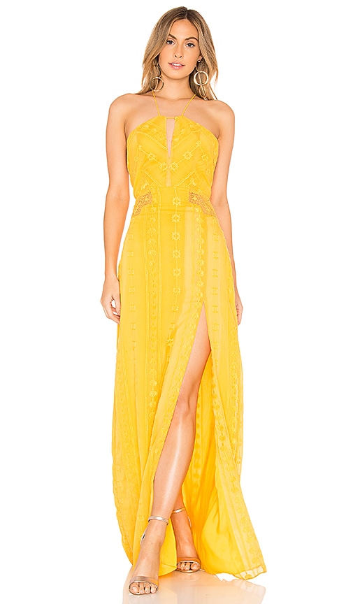 marigold maxi dress
