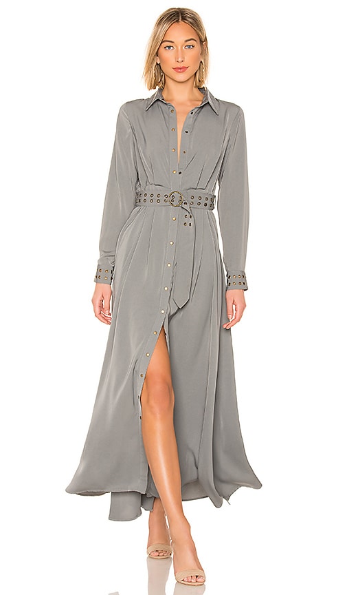 Uitgelezene THE JETSET DIARIES Mod Maxi Shirt Dress in Deep Olive | REVOLVE AI-08