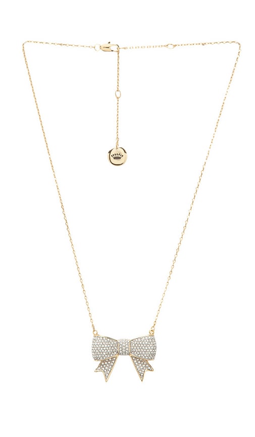 Pave Bow Necklace