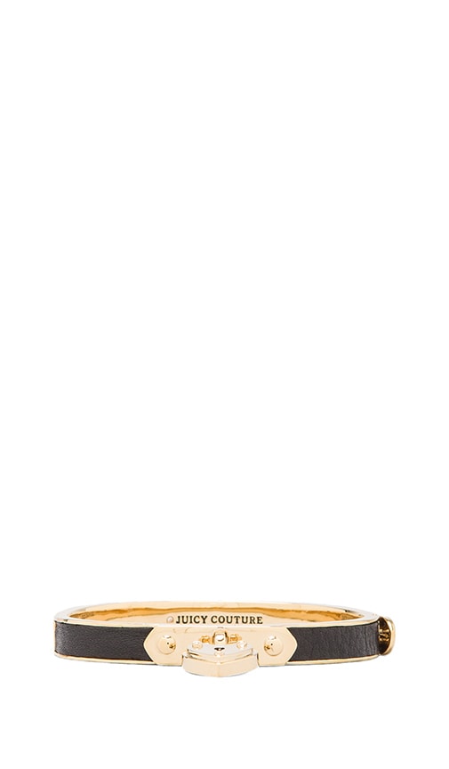 Skinny Padlock Leather Bracelet