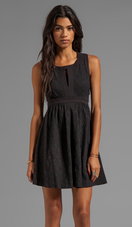Cloque Jacquard Dress