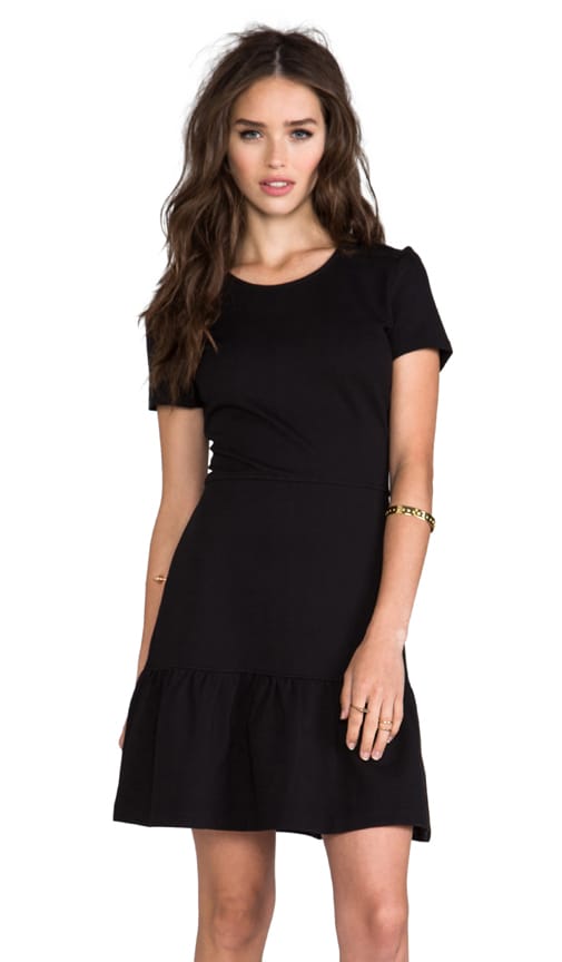 Solid Ponte Flirty Dress