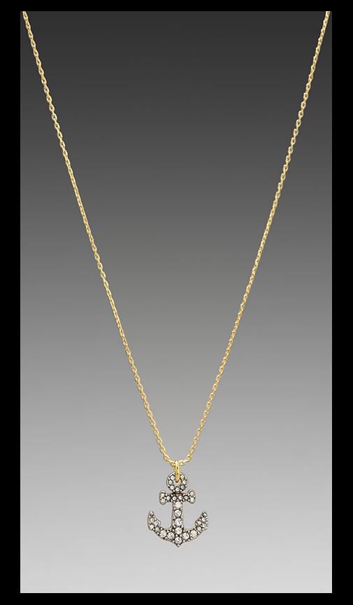 Pave Anchor Wish Necklace