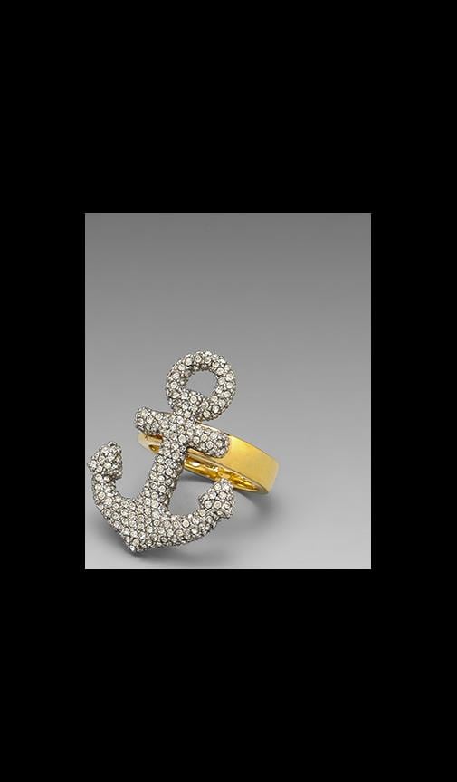 Large Pave Anchor Ring