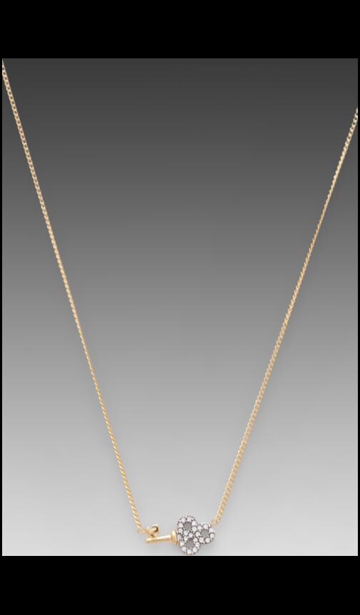 Charm Minis Pave Key Necklace