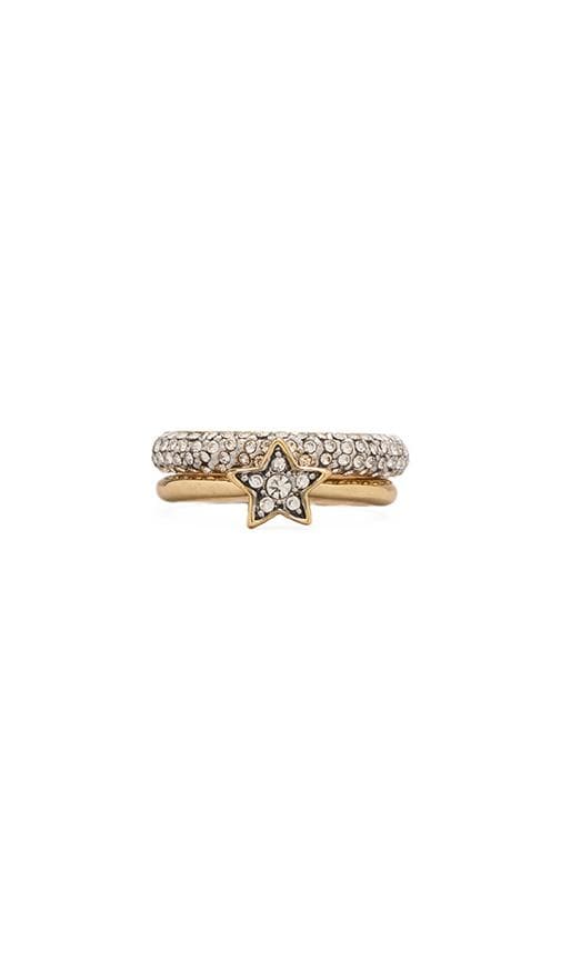 Pave Star Ring Duo