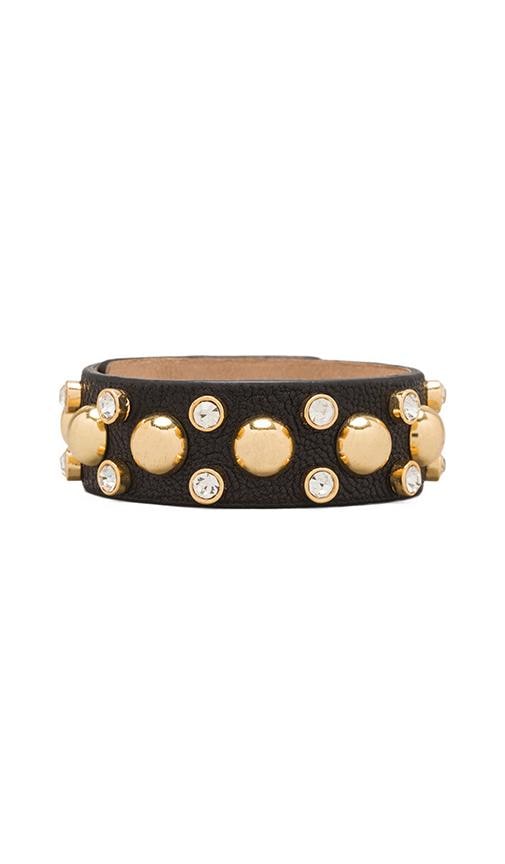 Thin Studded Leather Cuff