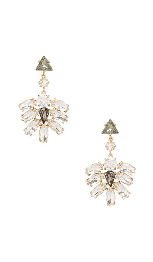 Rhinestone Cluster Drop Earrings