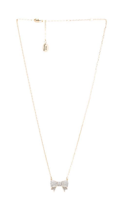 Pave Bow Wish Necklace