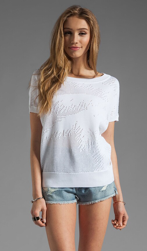 Mesh Palms Short Sleeve Pullover