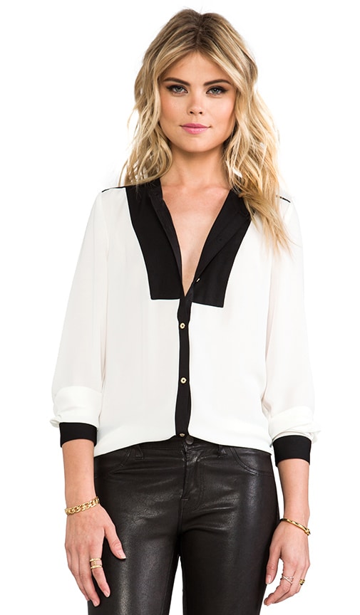 Tuxedo Blouse