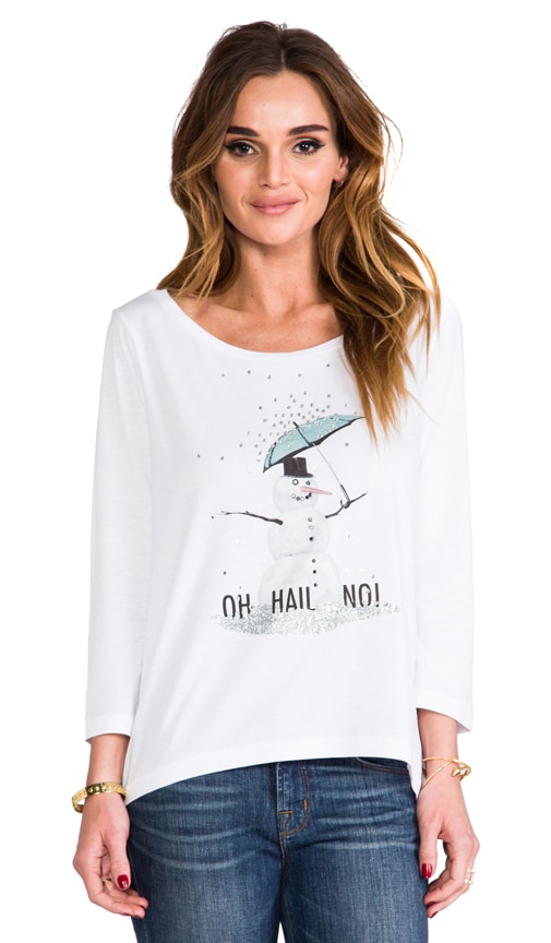 Snowman Boatneck Tee