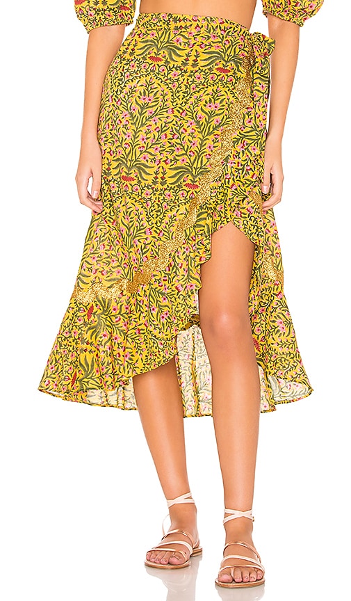 Botanical Wrap Skirt